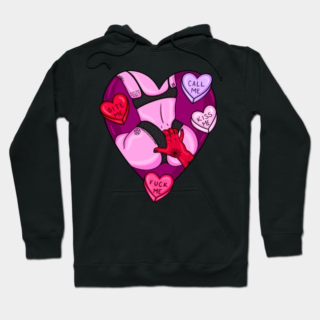 Satan Loves Me Hoodie by BreezyArtCollections 